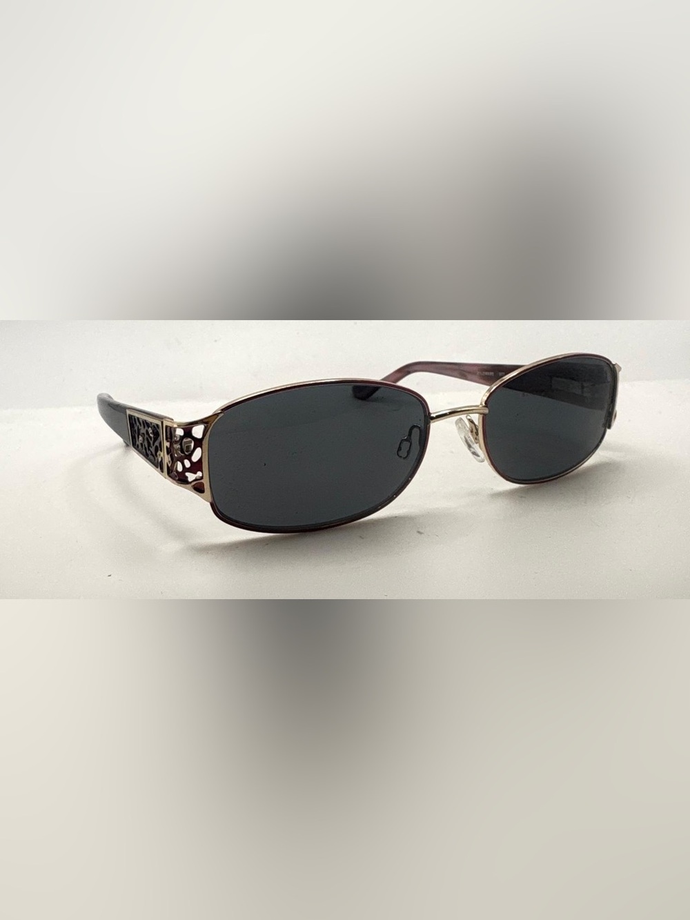 Sophia Loren M253 Pink Gold Oval Metal Sunglasses Frames Only